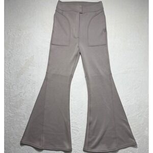 Free People Movement Light Heart Flare Leg Pants Women's Boho Size 10 Taupe‎